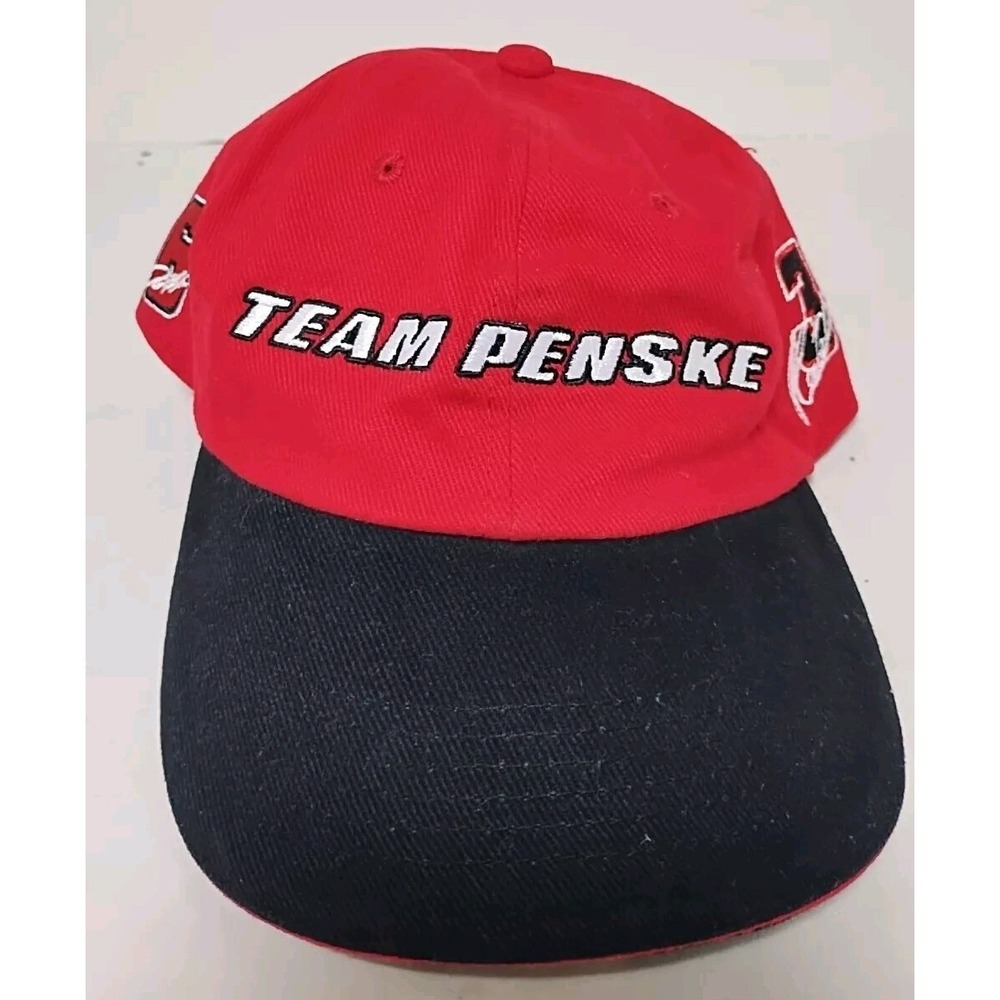 Vintage Team Penske Hat Penske Racing Hat Red Cap Adjustable‎ Hat #3 #6 Indy